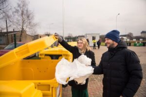 Šķiroto atkritumu konteiners